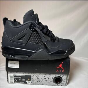 Size 7 - Nike Air Jordan 4 Retro GS Black Cat 2020 Men's Shoes